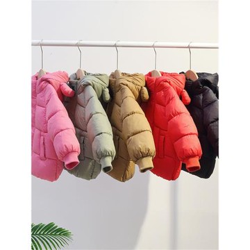 2024新款韓版幼兒羽絨棉服加厚洋氣短款男女寶寶中小童冬裝外套
