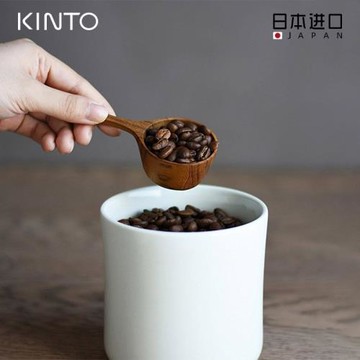 日本進口KINTO咖啡勺柚木咖啡豆小量匙 咖啡粉小勺子茶匙茶葉量勺