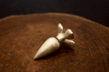 925 純銀蘿蔔耳環(E167) - 手作