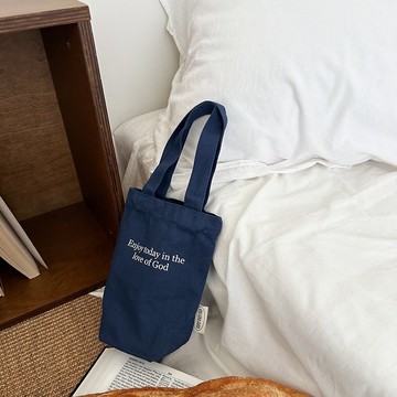 JIN CHA GOD-帆布飲料小提袋 Enjoy today in the love of God