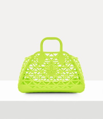 Vivienne Westwood X-ray Bag Jelly Mesh Fluro-green