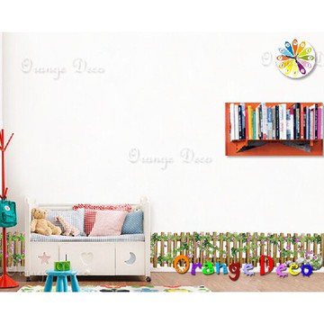 【橘果設計】木柵欄 壁貼 牆貼 壁紙 DIY組合裝飾佈置