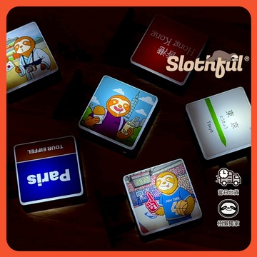 【SLOTHFUL®】 贈品賣場 單筆消費滿 NT$1,168，即贈 1 個燈箱盲盒  抽到台北 即贈送兩張韓國來回機票