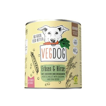 VEGDOG 蔬狗 蔬食冠軍犬罐 老犬配方  水果/蔬菜  400g  1罐