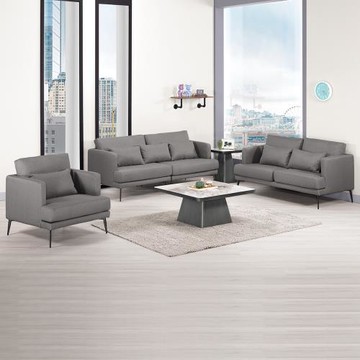 Boden-喬迪布面沙發組合-三件組-附抱枕(1人+2人+3人-兩色可選)