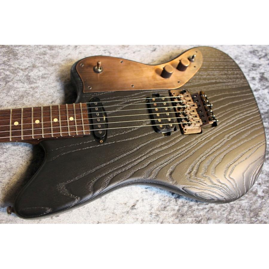 Luxxtone Guitars  Choppa J Custom Ash Rosewood Neck Textured Black  #0429