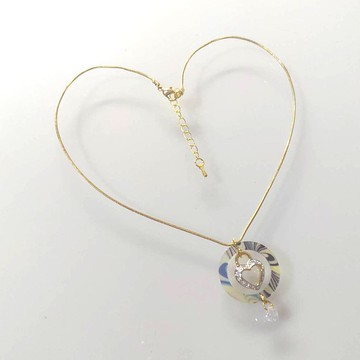 渲彩金質垂墜短鍊