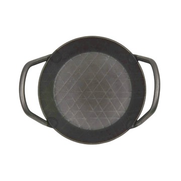 turk 熱鍛斜紋雙耳鍋 16cm  黑色  1個