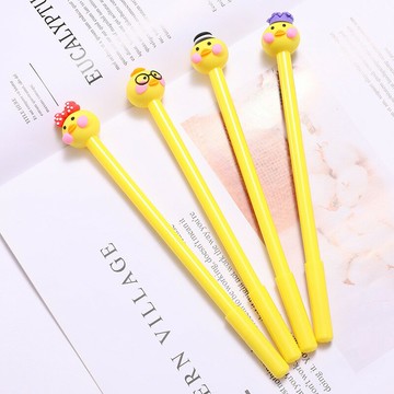 [Hare.D]小黃鴨中性筆 動物中性筆 原子筆 動物造型筆 小雞造型 水筆 卡通學生書寫考試 中性筆 兒童節