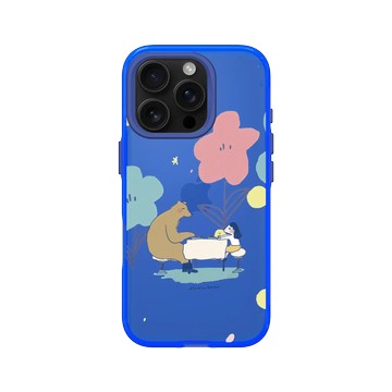 iPhone 16 Pro Clear 激光藍 - 咻咻熊 XiuXiubear - 一起吃飯吧！