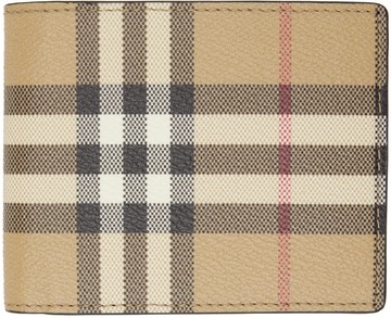 Burberry 驼色格纹钱包