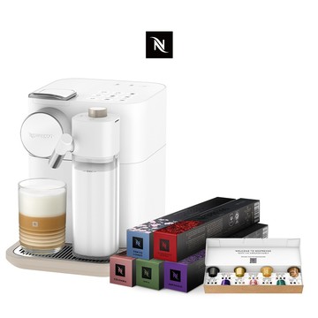 【Nespresso】膠囊咖啡機Gran Lattissima&訂製時光咖啡50顆/贈咖啡組+ASH收納包