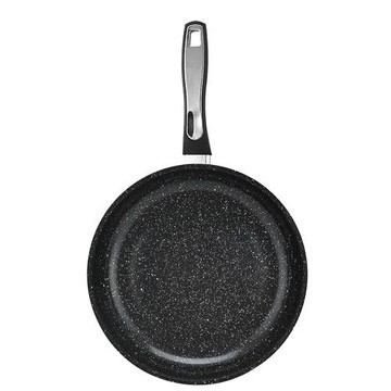 出口現貨歐美陶瓷不粘健康無氟平底煎鍋厚邊鍋電磁爐通用