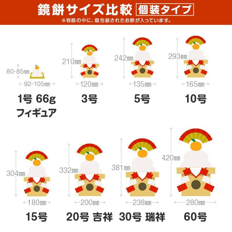 越後の鏡餅 丸餅個装入 3号