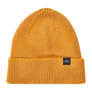 UCON ACROBATICS Mika 保暖反摺豆豆帽 長版  23~29 x 20cm  蜂蜜芥末黃