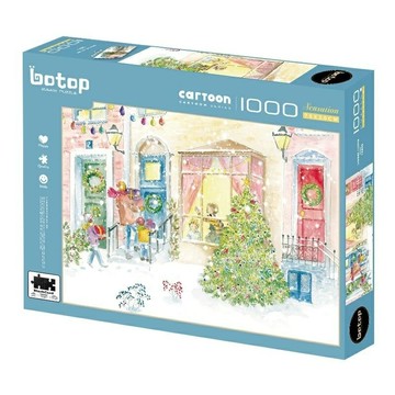 botop - 溫馨的家 1000片正版拼圖 絲絨觸感黑卡 10502