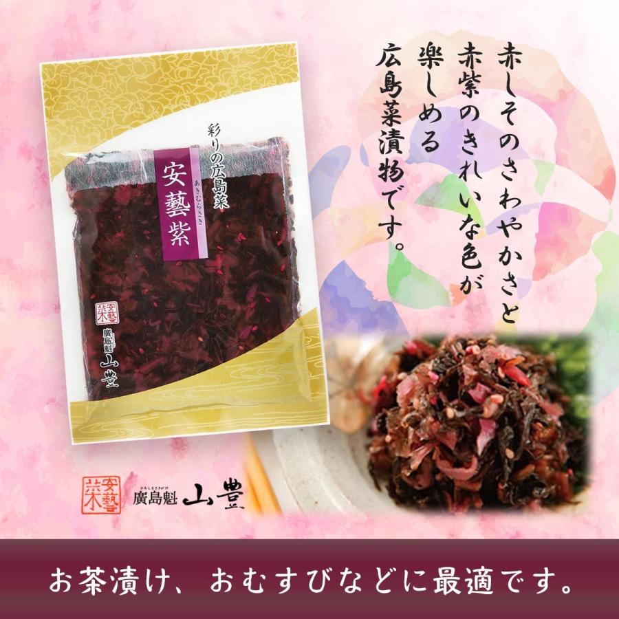 [山豊] 安藝紫 100g  広島 漬物 漬菜 広島菜 国産