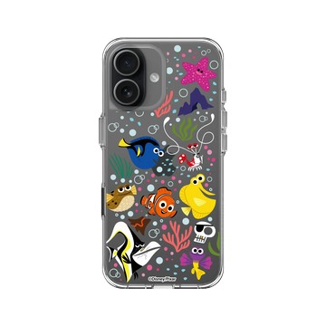 iPhone 17 Clear Case（相機按鈕） 透明 - 迪士尼-皮克斯 PIXAR - 海底總動員 - 角色集合