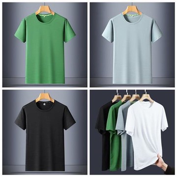 【米蘭精品】現貨+預購 男涼感上衣短袖上衣T恤迷彩冰絲夏季薄款寬鬆運動速乾-男裝4色74lg13