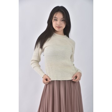 (M) lowrys farm坑紋白色長袖上衣二手衣