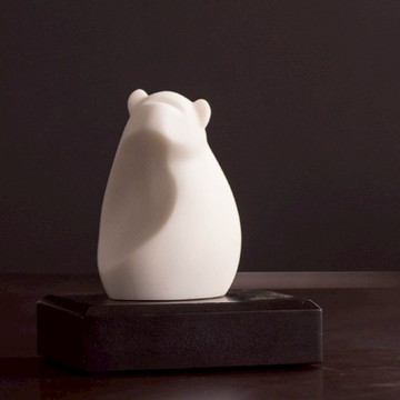 CHU,AN Design| 高升猴-十二生肖造型石雕紙鎮-白