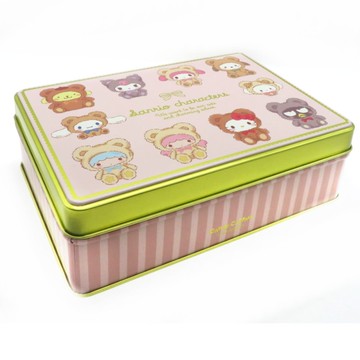 日本製 變身熊 空鐵盒 KITTY 布丁狗 庫洛米 美樂蒂 雙子星 酷企鵝 帕恰狗 收納盒-正版商品