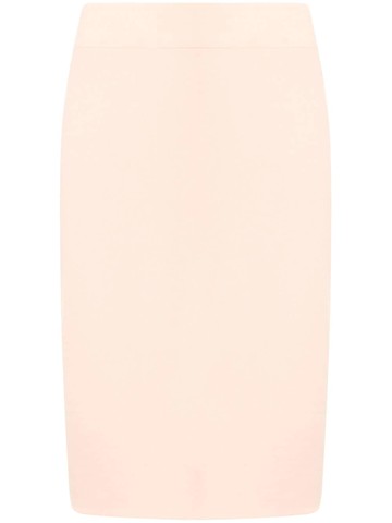 Céline Pre-Owned - pre-owned straight-fit knee-length skirt - women - Wool - 36 - Neutrals