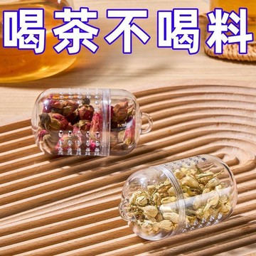 🔥臺灣出貨🔥茶葉隔渣器泡茶分離器茶水分離器攜杯子過濾器茶漏茶倉花茶球分離