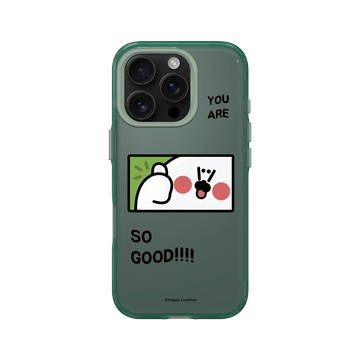 iPhone 16 Pro Clear 憂墨綠 - 無所事事小海豹 The Nothing Seal - 你超豹棒！