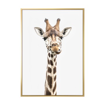 逗趣長頸鹿 畫  42 x 59.4cm  金色