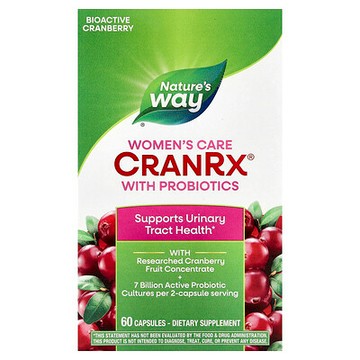 Nature's Way, CranRx®，益生菌女性護理配方，60 粒膠囊
