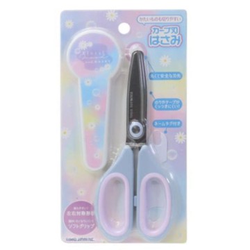 圓頭附蓋安全剪刀-花香心情/動物相伴