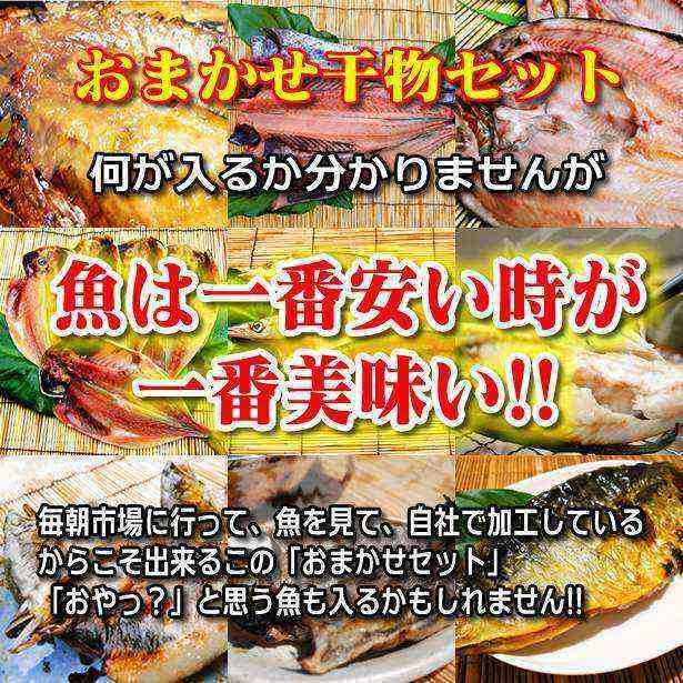 おまかせ干物セット5000円コース〜魚は山市干物専門店におまかせください!その時の最高の魚を干物にてお送りします。