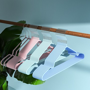 衣架加粗防滑家用晾衣服架曬掛衣撐子宿舍收納凹槽衣架子兒童衣架