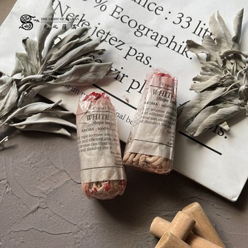 [光之薩滿] 尼泊爾繩香ropeincense 白色鼠尾草White Sage 淨化能力最強 冥想 禪修 祈禱 空間淨化