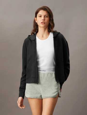 Calvin Klein Icon 棉質毛圈睡裝連帽外套