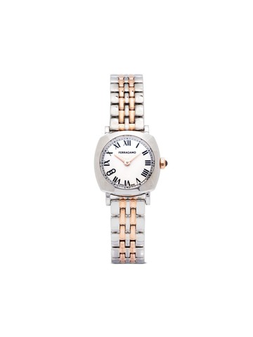 Ferragamo - Soft Square Two-Tone 23mm - women - stainless steel/Sapphire Crystal - One Size - White