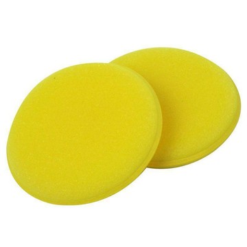 新款【upton】汽車用品 洗車海綿工具壓邊 打蠟海綿 壓縮圓形打蠟海綿 12個一包