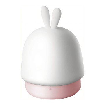 E.B.MADE 萌萌兔觸控LED矽膠陪伴小夜燈 三段調光  嫩粉色