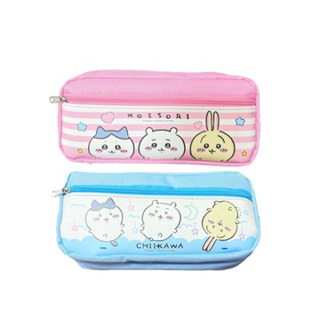 吉伊卡哇 三拉筆袋-粉紅/藍