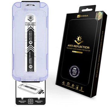 hoda ar 抗反射 9h 玻璃貼 太空艙 適 iphone 16 plus pro max