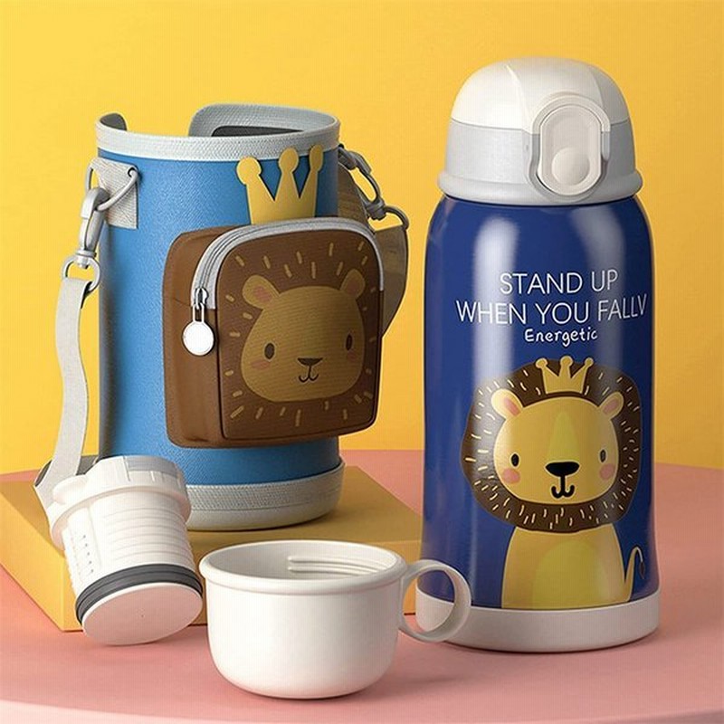 子供用水筒 魔法瓶 ストローボトル 水筒 子供 キッズボトル ステンレスボトル 漏れない おしゃれ 真空断熱 保温 保冷 ステンレス製 携帯式 水筒ケース付き 通販 Lineポイント最大0 5 Get Lineショッピング