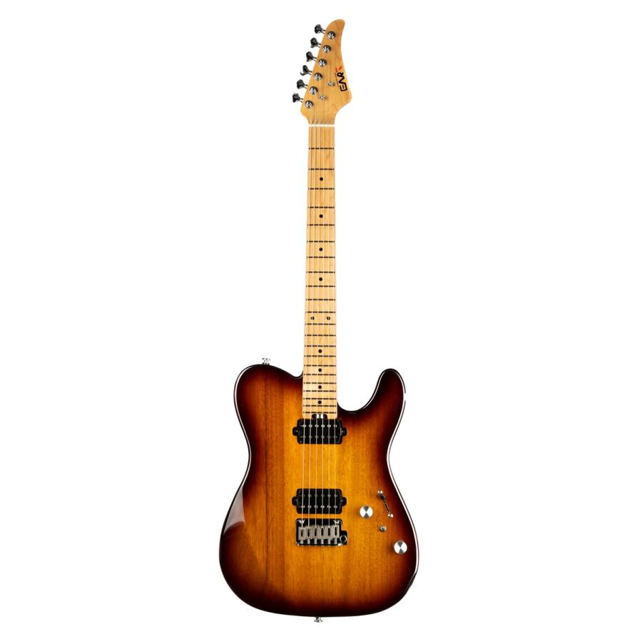 EART TL-380 String Solid-Body Electric Guitar Roasted Mahogany Body Maple Neck, Available in Gloss Finishes,Right