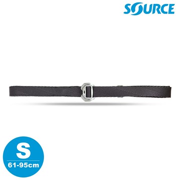 SOURCE 藏錢腰帶 Slim Travel Belts (鋁扣) 碳黑色 S｜(61-95cm / 織帶寬 2.5cm)
