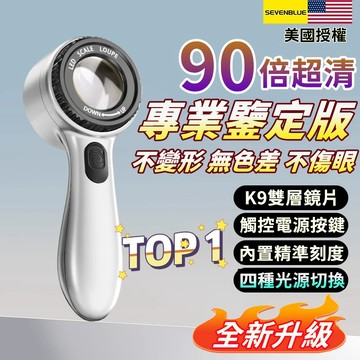 🔥進口K9鏡片🔥90倍專業放大鏡 四色LED光源 USB充電 鑒定放大鏡 電子維修 閱讀放大鏡 珠寶鑑定 手持式放大鏡