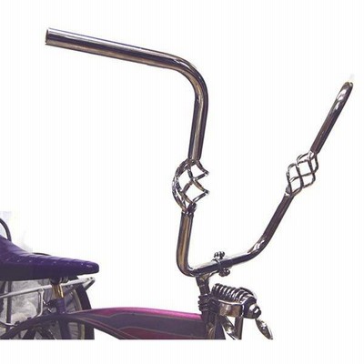 自転車 ハンドル ケージツイスト 16インチ クローム 自転車部品