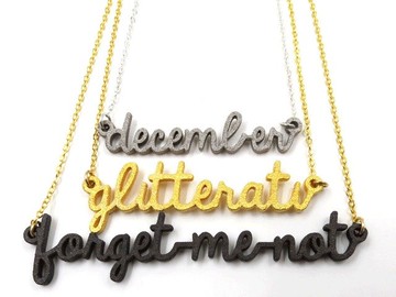 客製化名字項鍊 - 三維打印 x tête-à-tête - necklace x 個人化