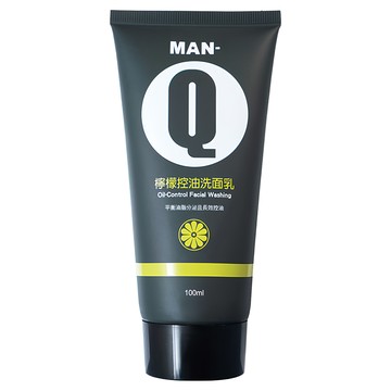 MAN-Q 檸檬控油洗面乳 深層清潔 添加蘆薈成分 加強平滑柔嫩  100ml  1條