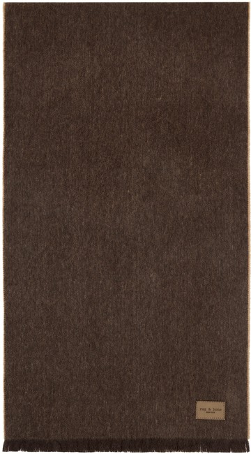 rag & bone 棕色 Ivy 围巾