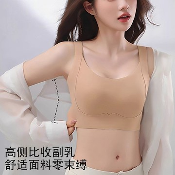 【店鋪熱銷】大碼內衣女 果凍軟支撐 無痕舒適親膚透氣 大胸顯小 提拉 防下垂文胸罩 薄杯涼感內衣